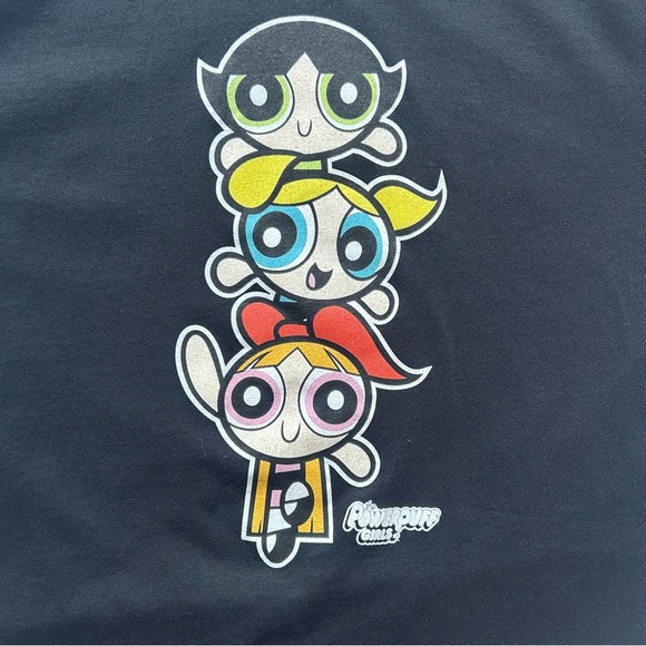 Cartoon Network Powerpuff Girls Black Graphic Fitted Baby Tee - Picture 7 of 10